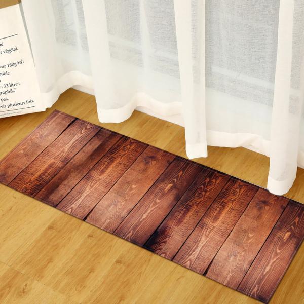 Tapetes absorventes do assoalho do quarto da esteira de porta 40*120cm da grão de madeira 60*180cm