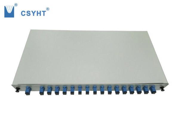 O cinza divisor Slidable de uma fibra ótica de 19 polegadas, lamina o divisor de aço da montagem em rack