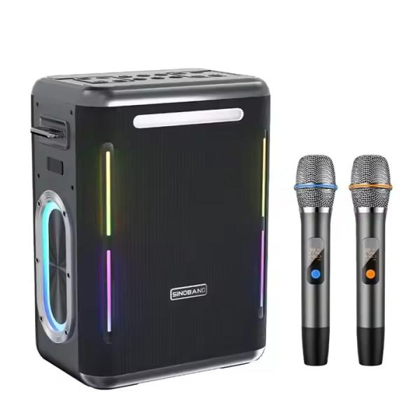 高周波範囲 65Hz-20KHz 防水 ブルートゥーススピーカー 100W 輸出電源と 2 Tweeter サイズ 木製キャビネット