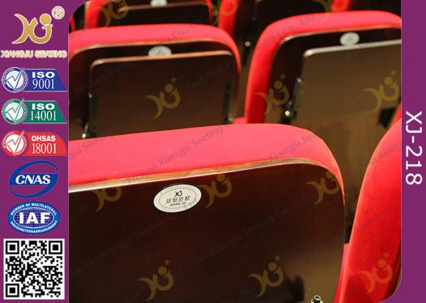 Polyurethane Foam Soft Padded Lecture Hall Seating Gravity Return Mechanism