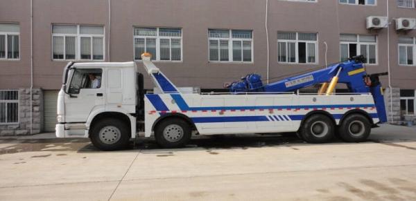 Howo 8*4 50T Hydraulic winch: 15 tons*2 rotate for 360 degree heavy duty wrecker truck