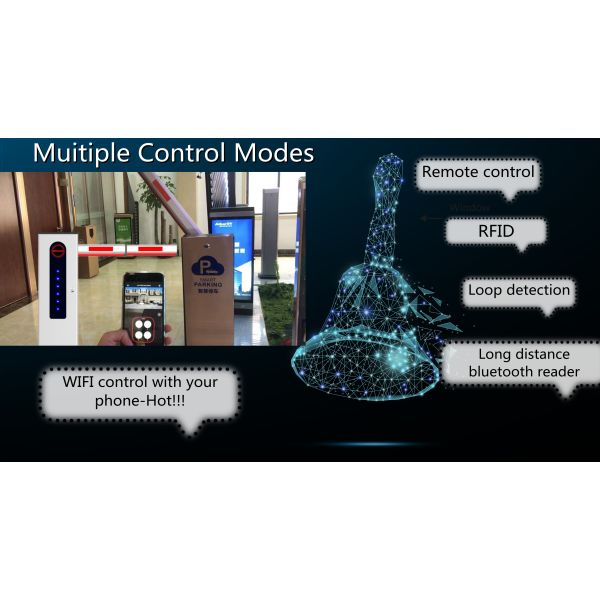 Барьер заграждения ворот барьера Rfid движения алюминиевой отчетливо произношенный рукой с рукой 6m
