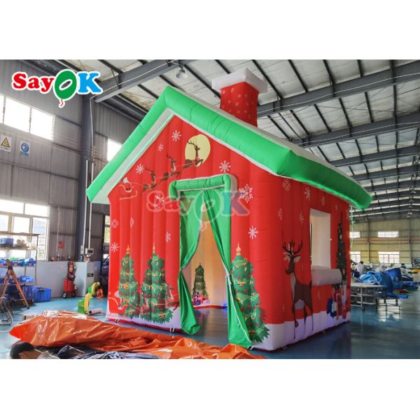 Oxford Cloth Giant Inflatable Christmas House Outdoor Camping Tent House