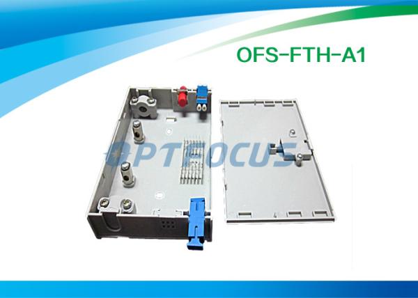FTTH Mini Fiber Optic Terminal Box 3 SC / FC / ST Adapor 6 LC Pigtails