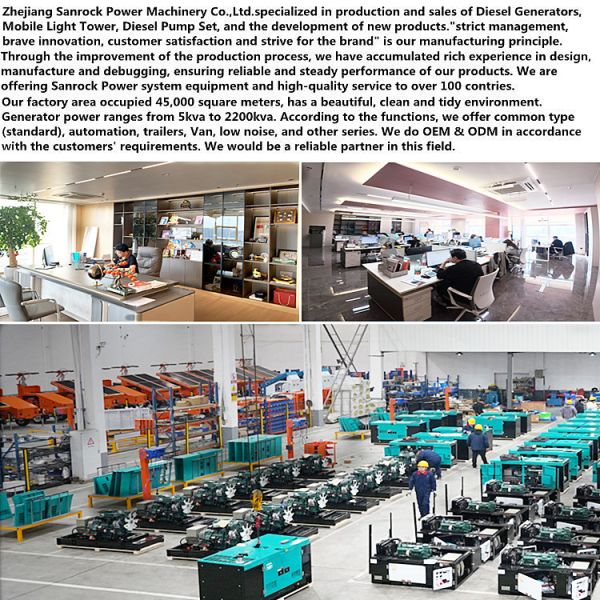 Industrial Portable Diesel Generator 60HZ Three Phases Or Single Phase Silent Type Diesel Generator