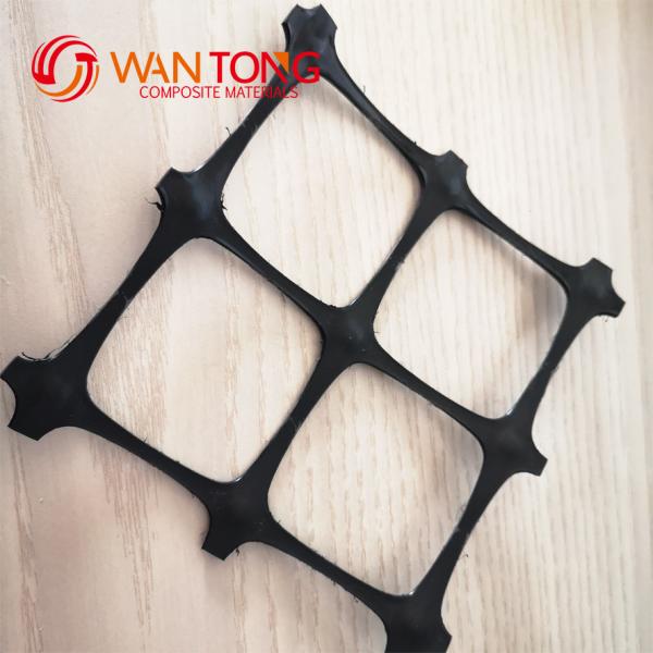 Réseau en plastique en PP Grille géo-biaxiale pour le renforcement minier Largeur de 1 à 6 m GROSSE de la maille 12,7*12,7 mm