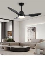 Modern Design 120v-220v Indoor LED Ceiling Fan Light with DC Motor ABS Body & Remote Control Energy Efficient for Home Office