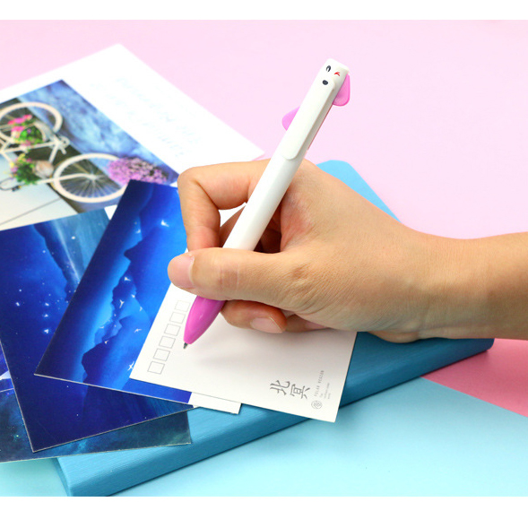 Gel-Ink Cartoon Signature Rollerball Plastic Gel Pen 1.0mm for School and Office