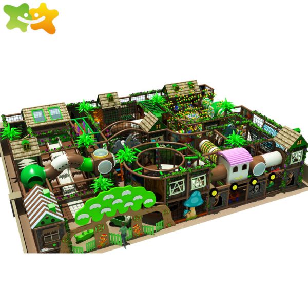 Jungle Theme Kids Play Park Games Indoor Soft Play Playground For Adventure Park