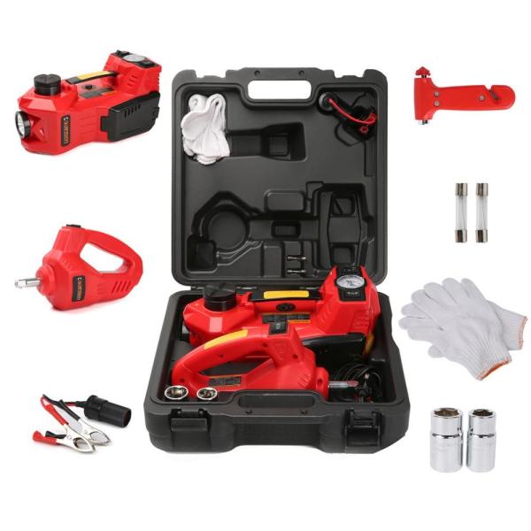 12v Dc Electric Hydraulic Jack Kit ,  3.5m Cable 3 Ton Floor Jack Rebuild Kit