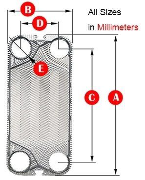 TL850SS Chemical Food Beverages NBR EPDM HNBR Heat Exchanger Gasket