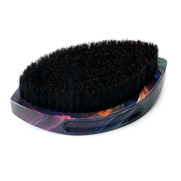 Logo personnalisé brosses de sangle 360 Wave Brush avec poignée en bois