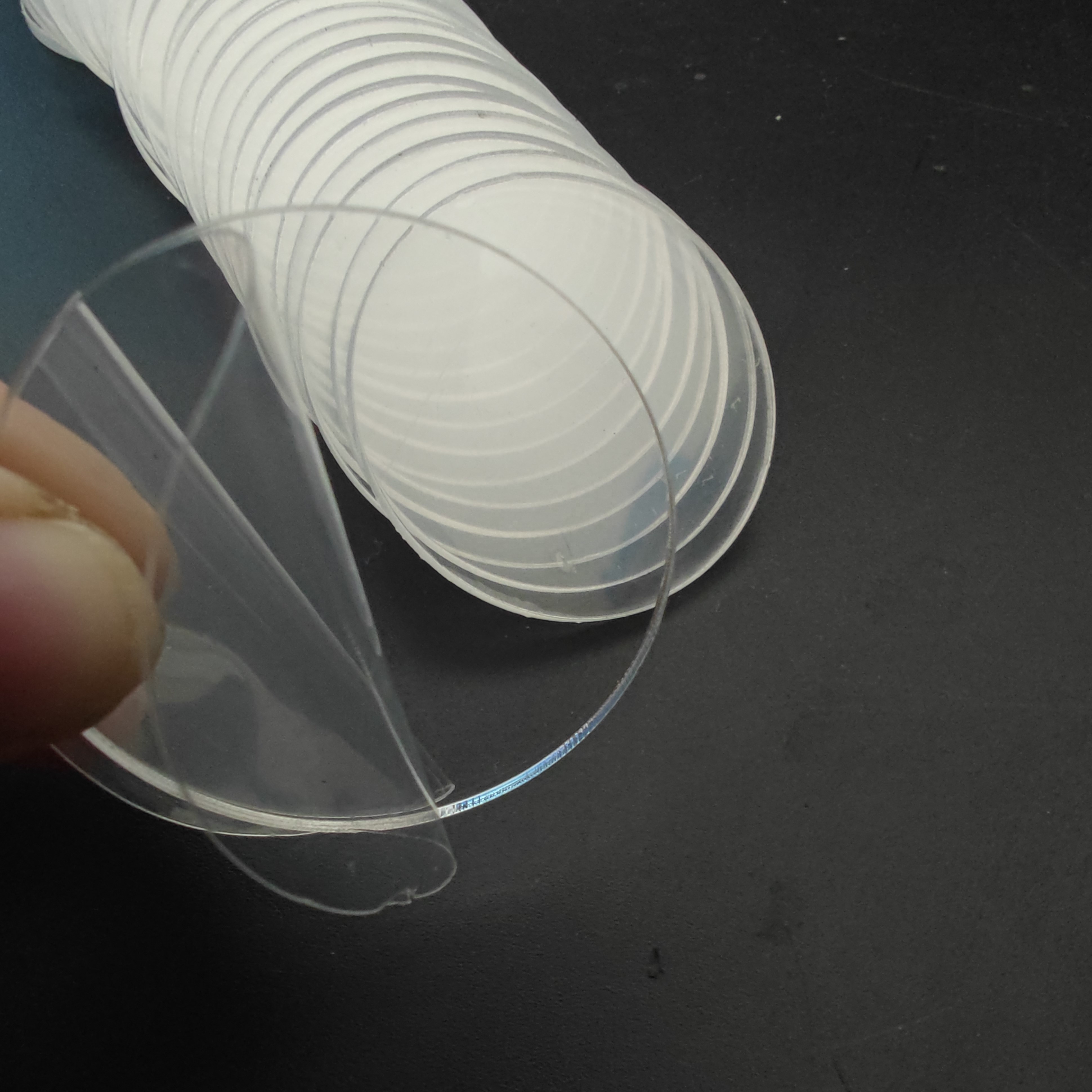 Clear Round Acrylic Disc 1mm Virgin PMMA For Advertising Craft DIY Decoration