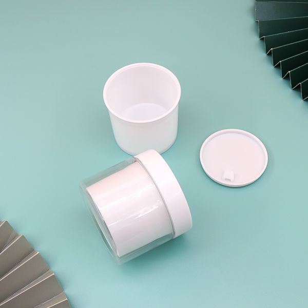 Wide-Mouthed Recyclable FDA Approved PET Plastic Jar for Cosmetic Cream Packaging