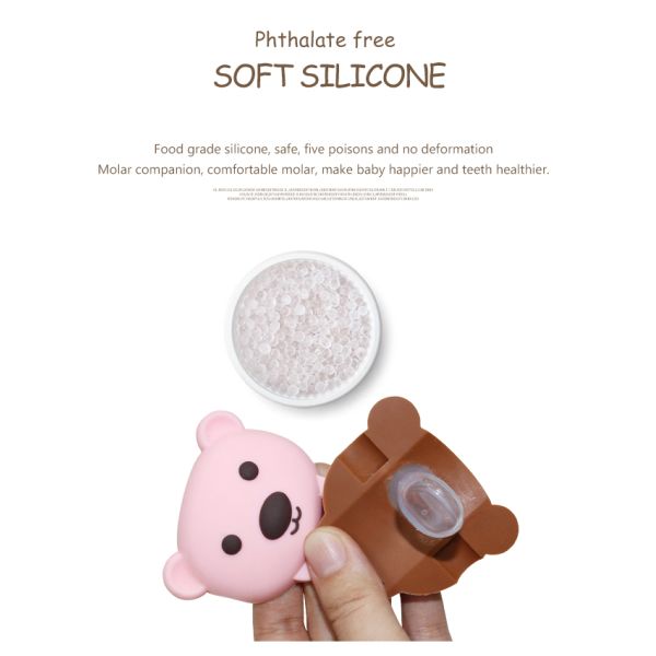 Цепь Pacifier младенца силикона качества еды с милой животной формой панды