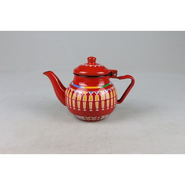 Capacity 250ml 350ml 500ml 650ml 740ml 1250ml 1400ml Enamel Middle East Saudi Wine Pot Enamel Tea Kettle Enamel Teapot Kettle
