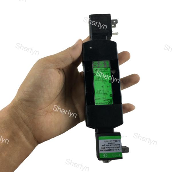 Válvula de solenoide de dos posiciones de cinco vías ASCO SCG551A018MS Doble bobina