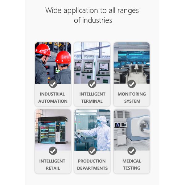 17 19 21,5 дюймовый IP65 пылестойкий сенсорный экран ПК для автобусов, метро и парковки