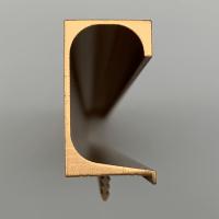 Las manijas ocultadas los muebles anodizadas armario G del aluminio del oro de la cocina formaron 447m m