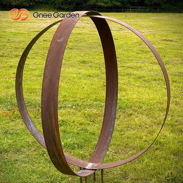 Large Outdoor 175cm  Modern Corten Steel Sculpture Artwork With  Smooth Curves