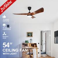 El color de madera 54 pulgadas llevó las cuchillas plásticas de la fan de techo 3 con teledirigido
