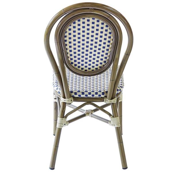 Light Weight Armless Paris Bamboo Rattan Bistro Dining Chairs