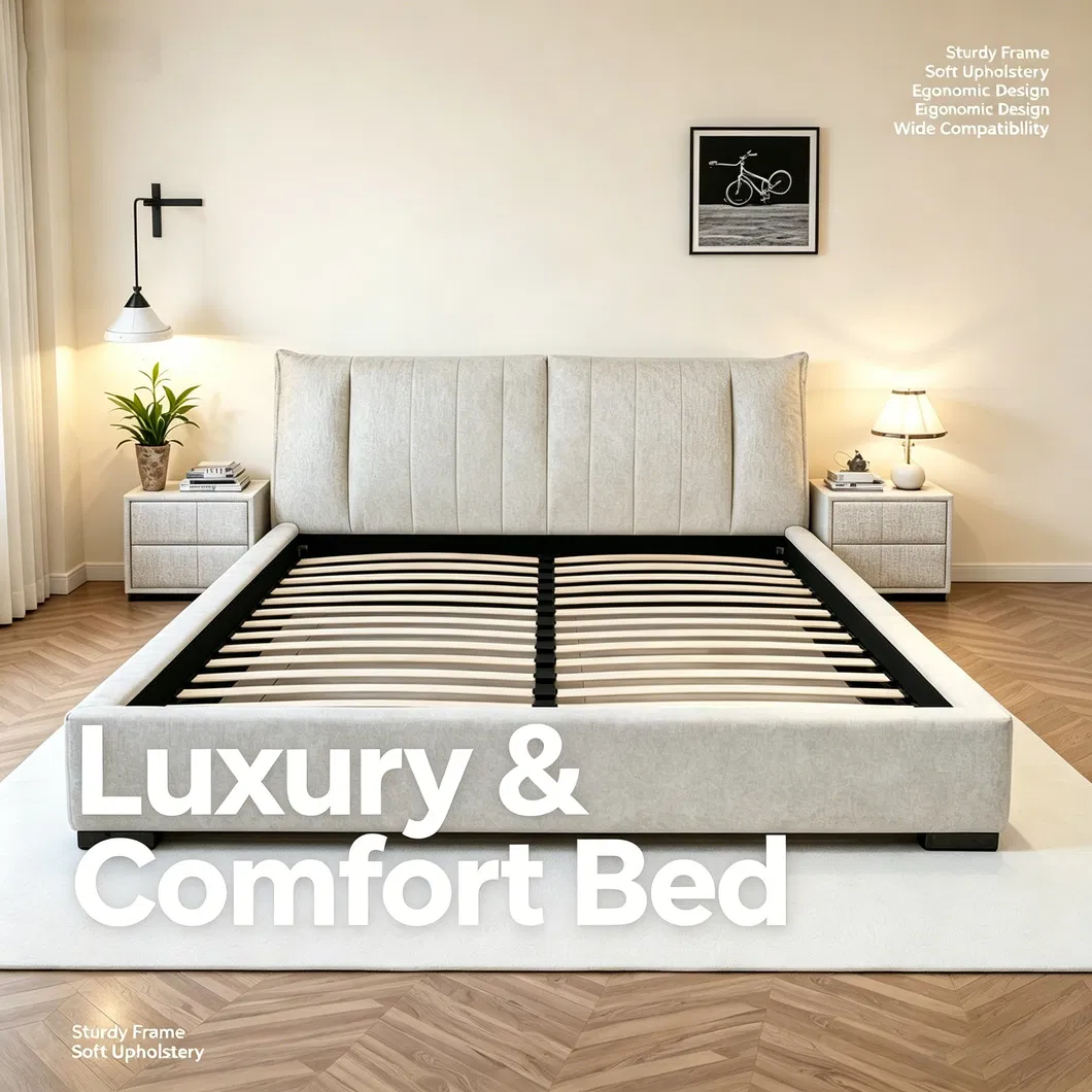 Durable Metal Bed Frame with Silent Support for Good Sleep