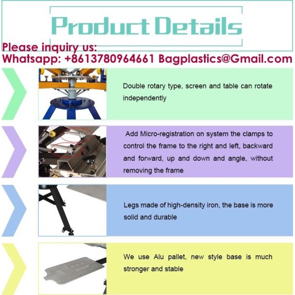 Automatic Silk Screen Printers Rotary Machine Manual Grade 6 Station Screen Printing Machine For Solar Cell Ribbon Solar Cell New Condition For Label Card Paper Printer