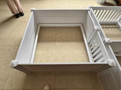 4*4*2.1in Raised Garden Bed Planter Box Pvc For Vegetables Flowers Patio Balcony Use