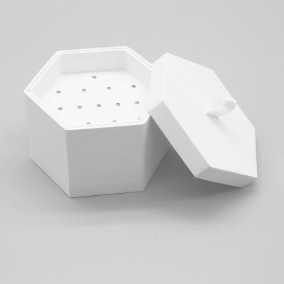Hexagon Shape Recyclable White Cardboard Tube Boxes For Cosmetic Gift