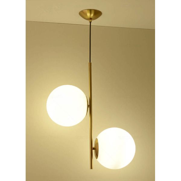 SGROW Decorative Glass Luster Hanging Lamp Lighting Fixture Nordic Modern Glass Balls Pendant Light(WH-GP-86)