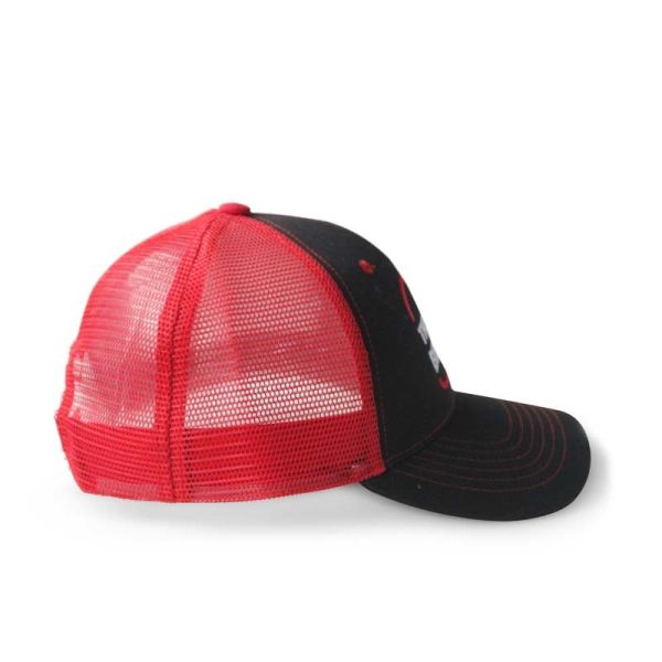 Custom Logo 6 Panel Trucker Cap Mesh Back Curved Brim SGS Approved
