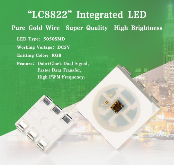 Two-wire Transmission Channel Three RGB INTEGRATED LIGHT SOURCE INTELLIGENT CONTROL LED LC8822
