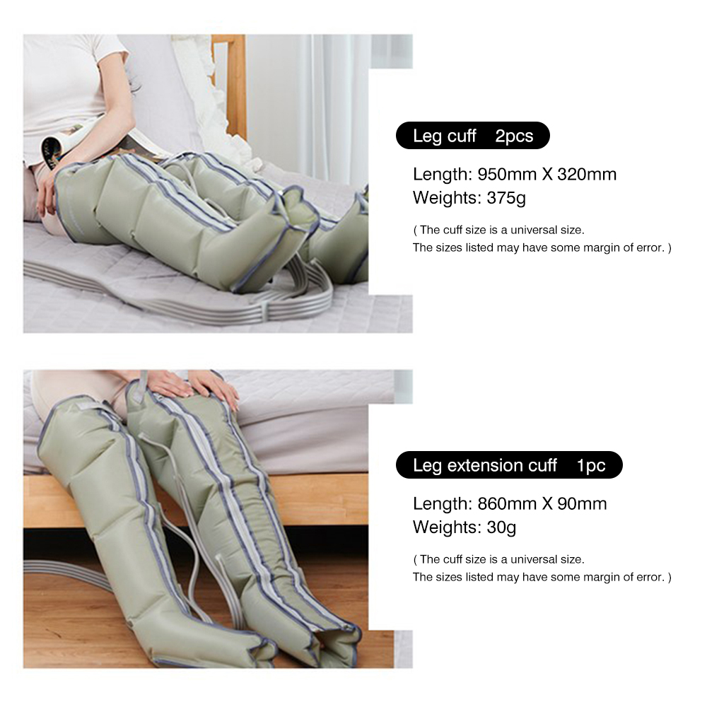 Foot and Leg Massager for Circulation with Knee Heat with Hand-held Controller air Compression Massage Boots