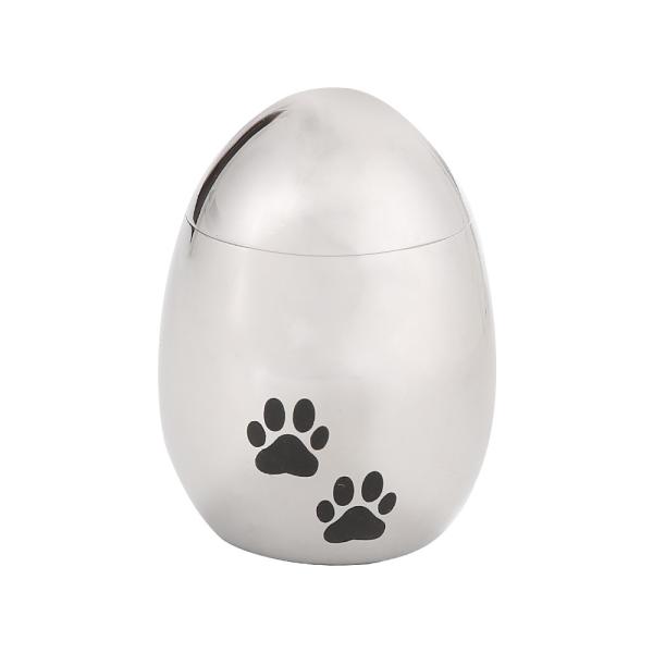 Waterproof Pet Urns Egg Shape Eco - Friendly Silver / Black / Rose Gold Color
