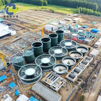 3mm~18mm Panel Thick Glass Lined Bolted Steel Tanks for Industrial Wastewater Storage