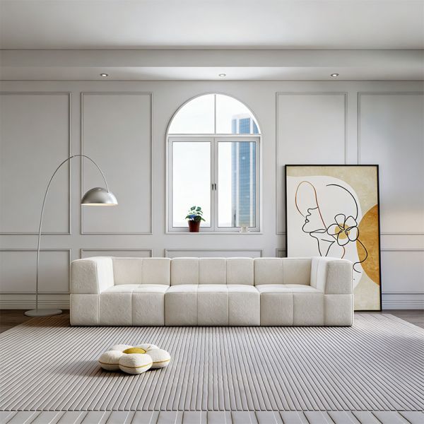 Vacuum Pack Sectional Couches Luxury Living Room White Cloud Sofa Modular Compressed Sofa Set Furniture