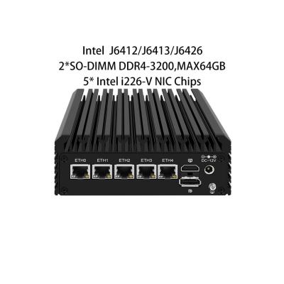 Zynshield VPN Firewall Intel J6426 Pfsense Ubuntu Linux 5*2.5g Rj45 Ethernet Ports