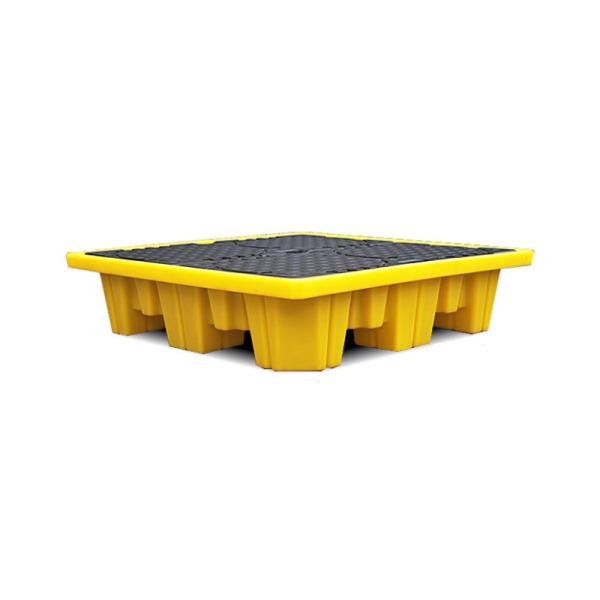 CE 4 Drums Spill Containment Pallet HDPE Secondary Containment Polyethylene Spill Pallets