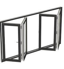 Soundproof Aluminum Bifold Windows With Retractable Or Invisible Fly Screen commercial bi fold door corner bi fold door