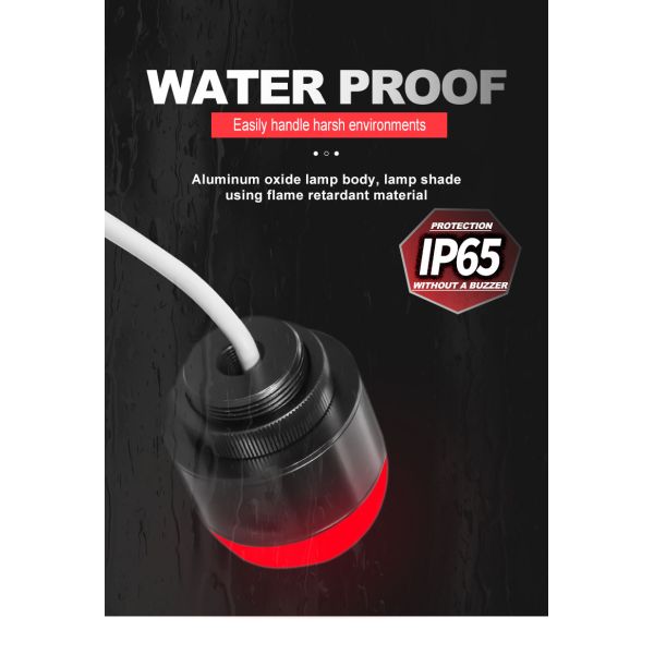 Lámpara indicadora LED de 24 V CC, hemisferio de 35 mm, luz indicadora de señal de 3 colores con color RYG