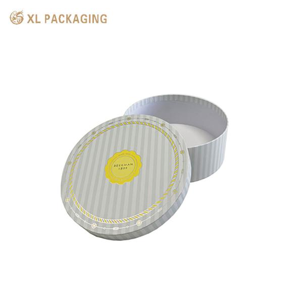 ﻿XL Packaging Custom Printed Cosmetic Boxes Gift Flower Skin Care Cosmetic Tube Box 1200mm Paper Board With 157gsm Art Paper Lining Gold Foil Stamping  Lid And Base Box Luxury Packaging