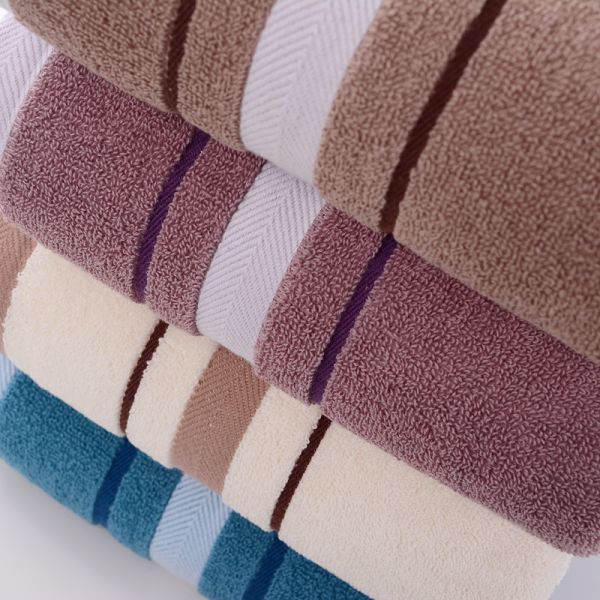 Вышитое логотипное полотенце для лица с широкой атласной границей и чистым хлопковым материалом