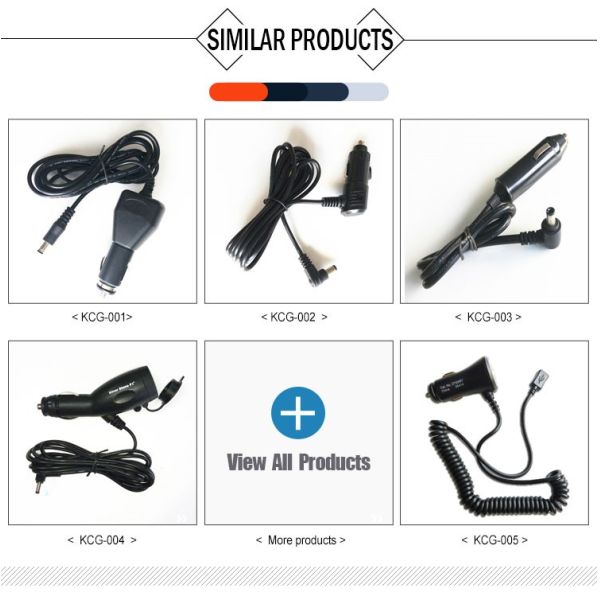 12VDC 24VDC Cigarro automático para DC Jack 2.1mm Cigar Power Cable