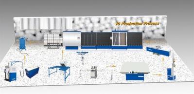 Double Insulating Glass Production Line 1 Year Warranty , Speed 50m / min