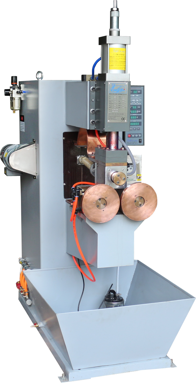 25KVA Submersible Pumps Flange Seam Roll Spot Welding with Three Welding Rolls