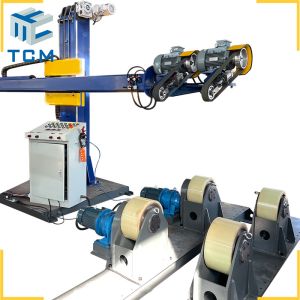 3600kg Automatic Polishing Sanding Machine Industrial Double Heads For Tank Vessel