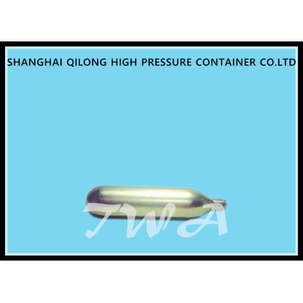 Steel 8g Disposable Gas Cylinders Co2 Cartridge Cylinder / Aluminum Co2 Cylinders