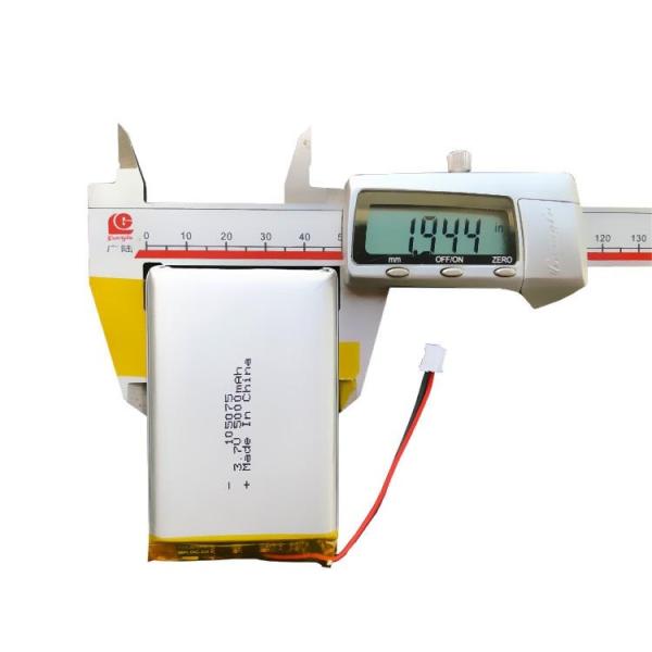 Capacidade de LP105075 3.7V 5V 5000mAh Li Polymer Rechargeable Battery High