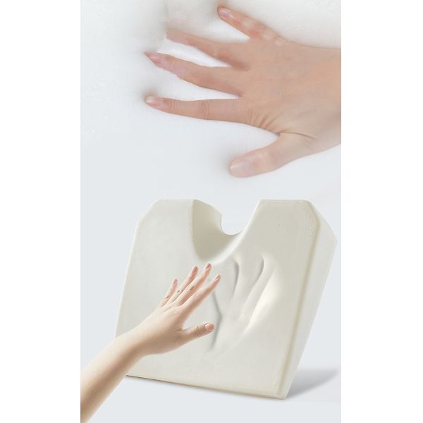 Customized Memory Foam Chair Cushion Triangle Foam Wedge Cushion with Mesh Seat Cover